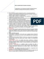 INFORME DE LABORATORIO DE QUIMICA ORGANICA (Modelo)