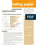 Briefing Paper: The Millennium Development Goals: Facing Down Challenges