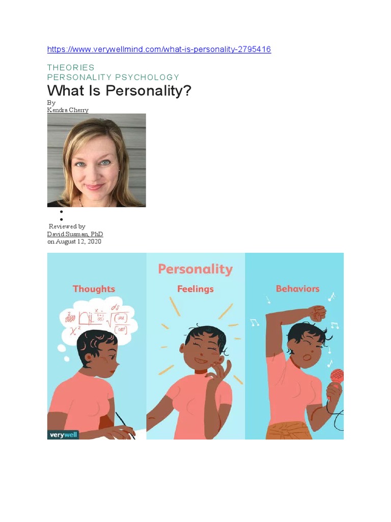 Understanding Personality Traits | PDF | Extraversion And Introversion ...