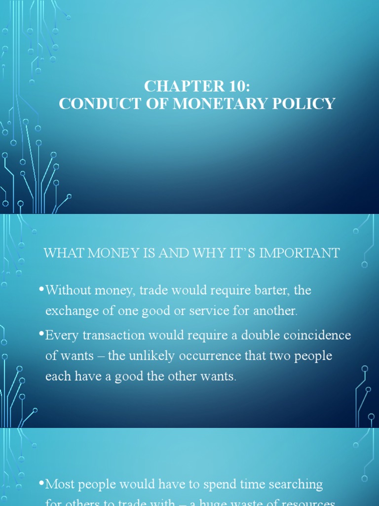 Chapter 10 Conduct of Monetary Policy | PDF | Money Supply | Money