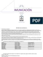 Comunicación y Horario de Clases