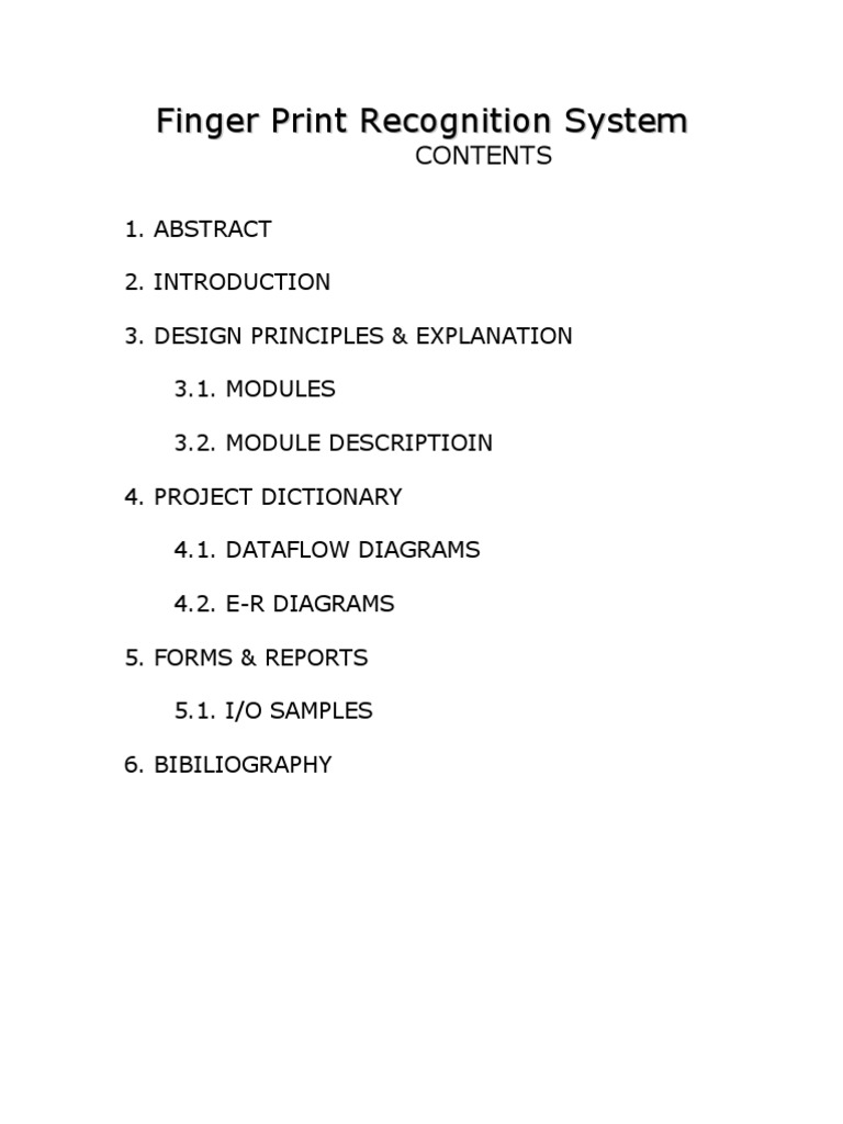 Fingerprint Recognition System Overview | PDF | Biometrics | Fingerprint