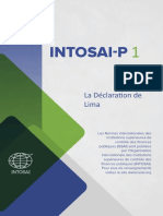 Intosai P 1 La Declaration de Lima