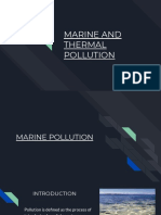 MARINE AND THERMAL POLLUTION