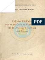 Estudio Historico Sobre Los Cañaris Pobladores de La Antigua Provincia Del Azuay