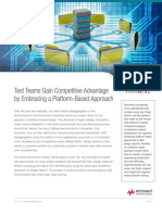 Test Teams Gain Competitive Advantage by Embracing A Platform Based Approach