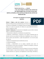 P.L.269-2019C (Estampilla Pro Hospitales Buenaventura)