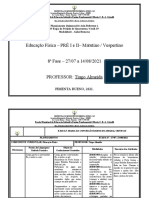 Planejamento PRÉ I e II - Vespertino - Educação Físíca - 7 Fase-2021