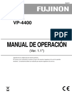 Manual de operación procesador EVE VP-4400