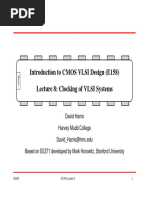 Introduction To CMOS VLSI Design (E158) Lecture 8: Clocking of VLSI Systems