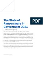 The State of Ransomware in Government 2021: A National Emergency