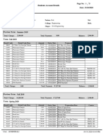 Student Account Details Report