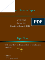 9 Water Flow in Pipes
