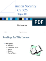 Information Security CS 526: Topic 10