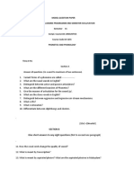 Section B Give Short Answers To Any Eight Questions. (Not To Exceed One Paragraph)