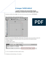 Tehnik EXTRUDE Dengan TAPER ANGLE