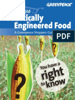 How To Avoid Genetically Engineered Food: A Greenpeace Shopper's Guide
