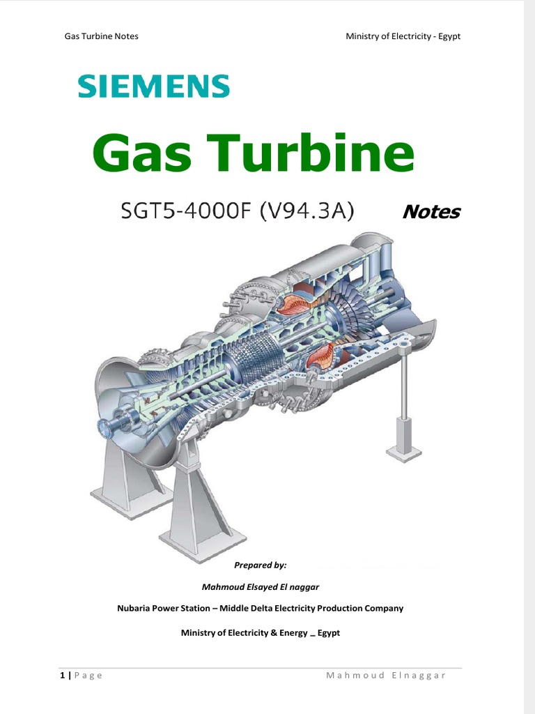 Siemens V94.2 Gas Turbine Overview | PDF | Turbine | Gas Turbine