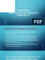 Chapter 6 Are Financial Markets Efficient 