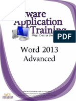 Word2013 Advanced