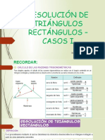 Diapositiva Resolución de Triángulos Rectángulos I