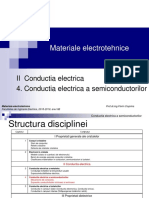 Materiale Electrotehnice: II Conductia Electrica 4. Conductia Electrica A Semiconductorilor
