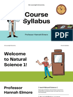 Blue Green and Purple Syllabus Education Presentation