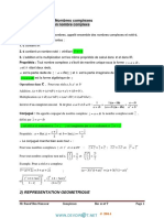 Cours Math Nombres Complexes Bac Sciences Exp 2013 2014 MR Ben Mansour Raouf