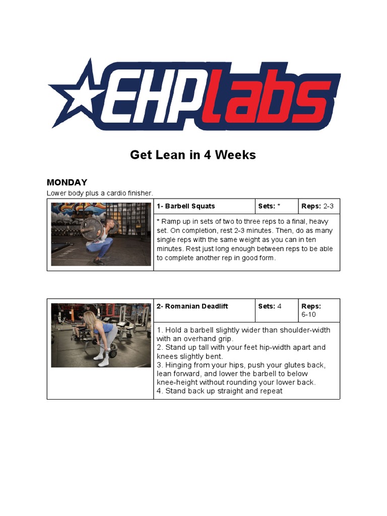 4-Week Fitness Plan for Athletes | PDF | Kettlebell | Recreation