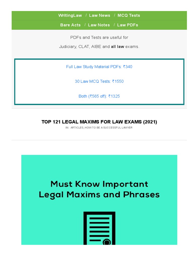 Pdfs and Tests Are Useful For Judiciary, Clat, Aibe and All Law Exams