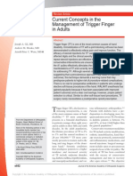 Current Concepts in The Management of Trigger Finger in Adults