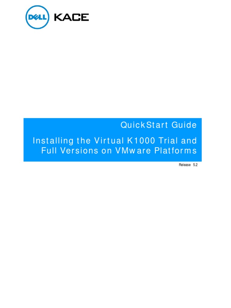VK1000 Quick Start Guide v52 - 3 7 | PDF | V Mware | Domain Name System