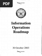 Information Operations Roadmap (NOFORN 2003)