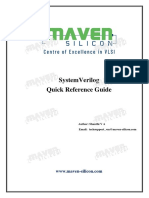 Systemverilog Quick Reference Guide: Author: Shanthi V A