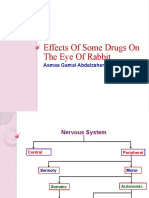 Effects of Some Drugs On The Eye of Rabbit: Asmaa Gamal Abdelzaher