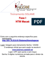 Treinamento SISLAME