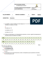 Taller Estadística 7° Solucion