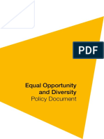 Equal Opportunity and Diversity Policy - 2018