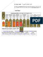 Egyptian Army ranks الرتب العسكرية المصرية