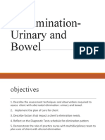 Elimination-Urinary and Bowel