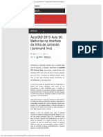 AutoCAD 2013 Aula 06_ Melhorias na interface da linha de comando (command li