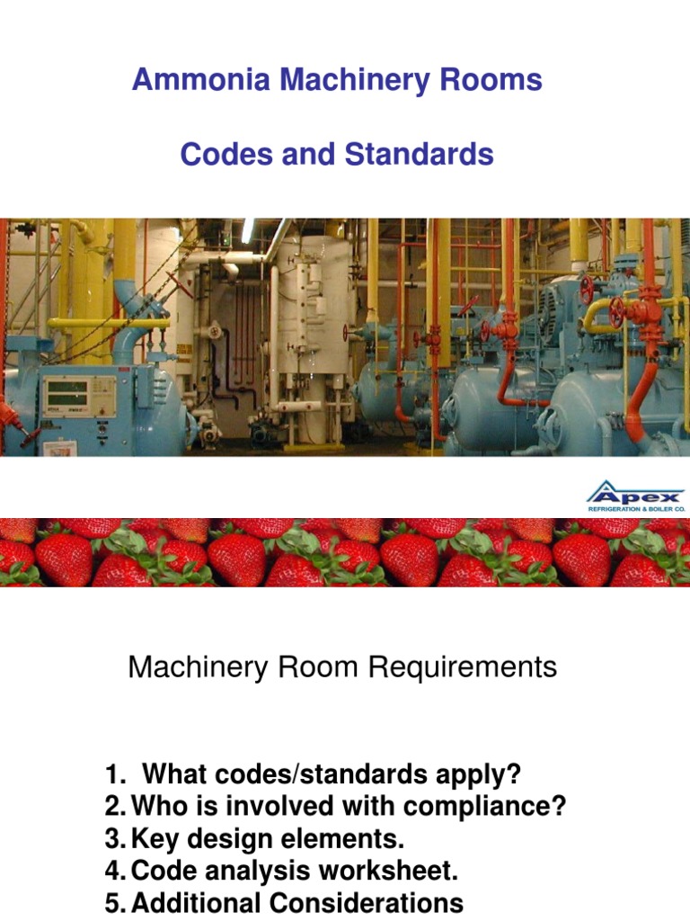 Silo Tips Ammonia Machinery Rooms Codes and Standards PDF Ventilation (Architecture