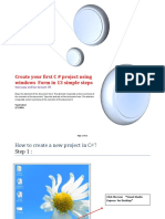 How To Create A New Project in C Sharp Version 1