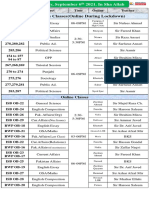 ON-Campus Classes (Online During Lockdown)