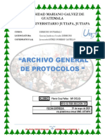ARCHIVO GENERAL DE PROTOCOLOS Ensayo