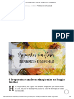 6 Propuestas Con Flores (Inspiradas en Reggio Emilia)