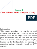 Chapter - 2: Cost Volume Profit Analysis (CVP)