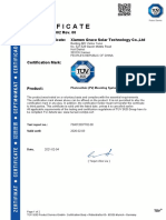 Certificate: No. B 111350 0002 Rev. 00 Holder of Certificate: Xiamen Grace Solar Technology Co.,Ltd