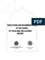Resolution and Recommendations of the Council of the Islamic Fiqh Academy