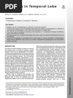 Networks in Temporal Lobe Epilepsy: Karina A. González Otárula,, Stephan Schuele